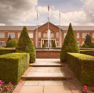 The front of the MBNA building in Chester
