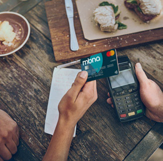 MBNA card making contactless payment