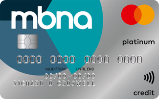 MBNA credit card image