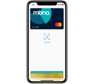 Apple iPhone with Apple Pay on screen