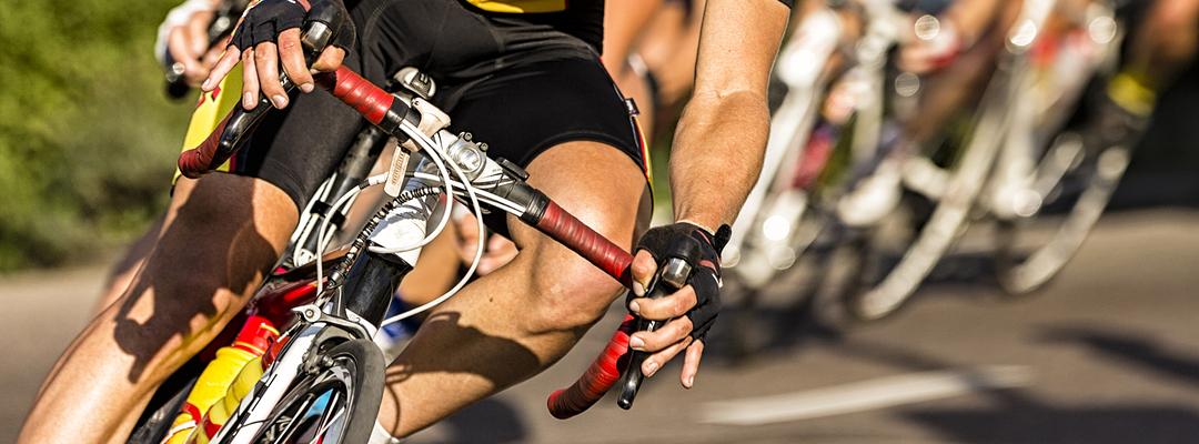 Cyclist in race